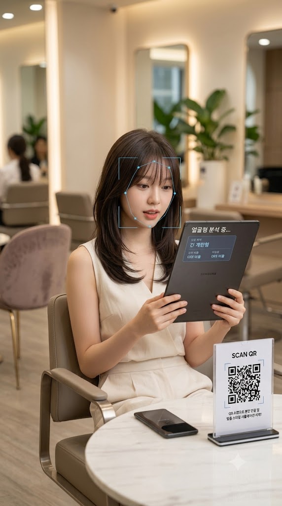 QR 스캔 후 헤어시뮬